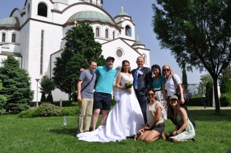Team Variety Pack earned "picture of the day" honors with this wedding crash photo.