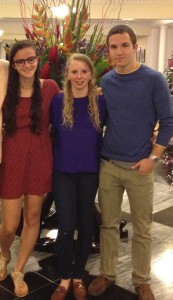 The Golubs of Penn (left to right): Jill, Alex and Phil