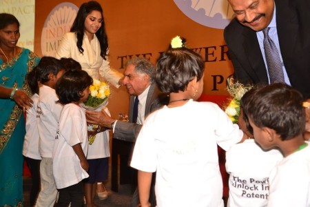 From the launch of The Indian Impact with Ridhima Parvathaneni, ENG'13, W'13, and Tata Group Chairman Emeritus Ratan Tata