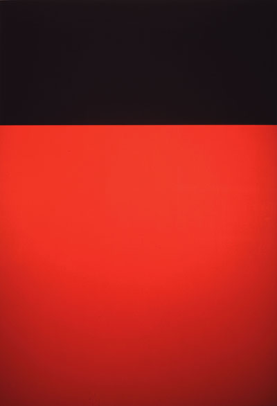Black Red-Orange, Ellsworth Kelly, 1966, Oil on canvas, 89 × 60 inches (226.1 × 152.4 cm), promised gift of Keith L. and Katherine Sachs, Philadelphia Museum of Art