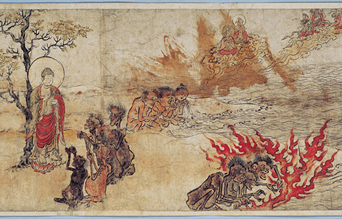 Beware becoming a "hungry ghost," as depicted in this fifth section of the "Hungry Ghosts Scroll," located at the Kyoto National Museum.