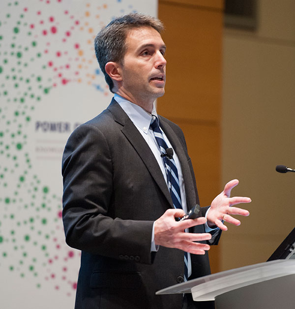 Prof. Mark Duggan presents during the 2014 Wharton MBA Reunion. Photo credit: Phil Flynn.