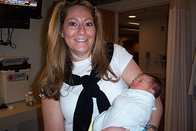 Angie Levy, WG’02, with her niece Sage, who is now 9 years old. Angie's mother Ronna reports that the two were inseparable and that Sage still talks about Angie.