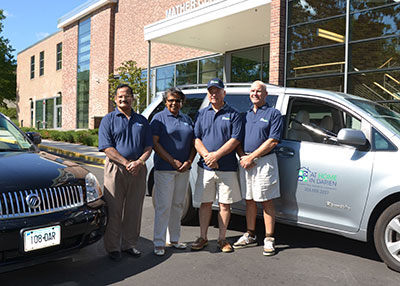 Home in Darien provides a regular transportation service to local seniors, among many other volunteer-driven services. Photo credit: Home In Darien.