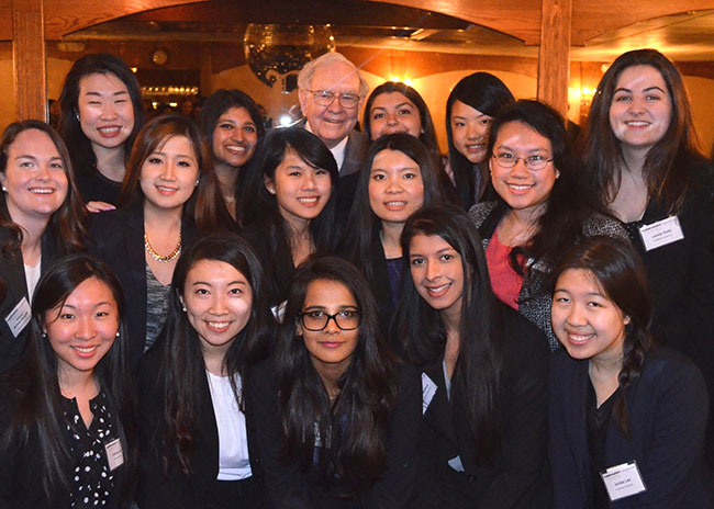 Penn's Smart Woman Securities chapter met with Warren Buffett