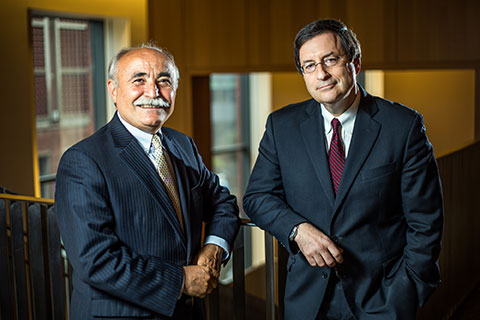Djordjija Petkoski and William S. Laufer (left to right). Photo credit: Tommy Leonardi.