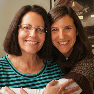 Mother and Wharton alum Ellen Resnick and daughter and Wharton MBA student Jenna Gebel