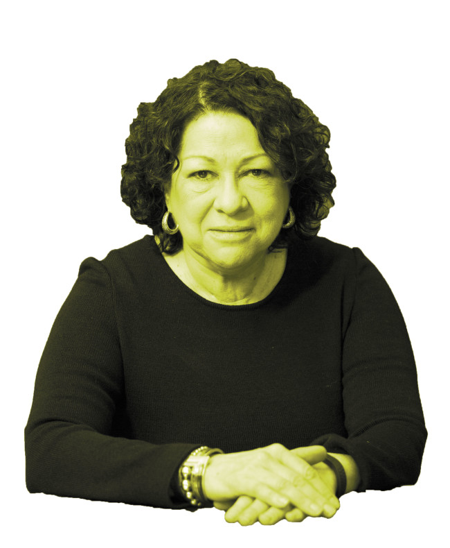 19 Mar 2014, Washington, DC, USA --- Supreme Court Justice Sonia Sotomayor in her office chambers at the Supreme Court in Washington. Sotomayor is the Court's 111th justice, its first Hispanic justice, and its third female justice. --- Image by © Brooks Kraft/Corbis