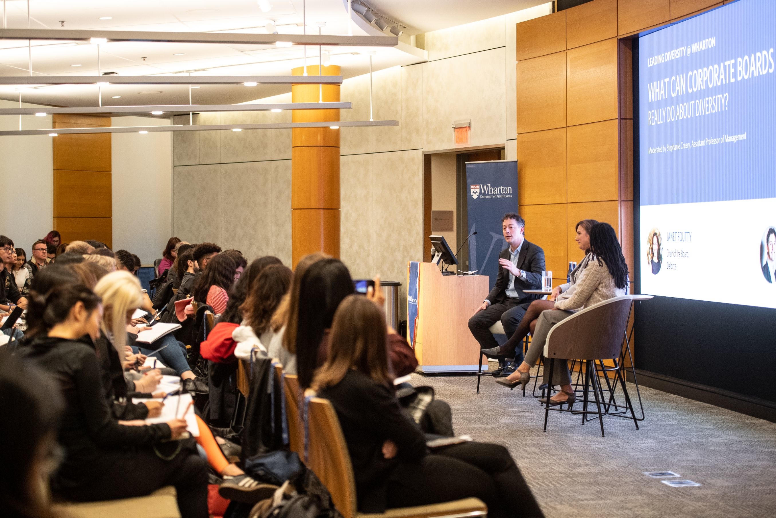 Audience at a Leading Diversity at Wharton event